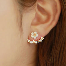 Load image into Gallery viewer, Flower Crystal Women Stud Earrings