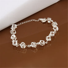Load image into Gallery viewer, Classic White Crystal Lattice Bracelet