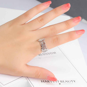 Trendy Musical Note Pattern Ring