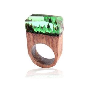 Handmade Wooden Resin Ring